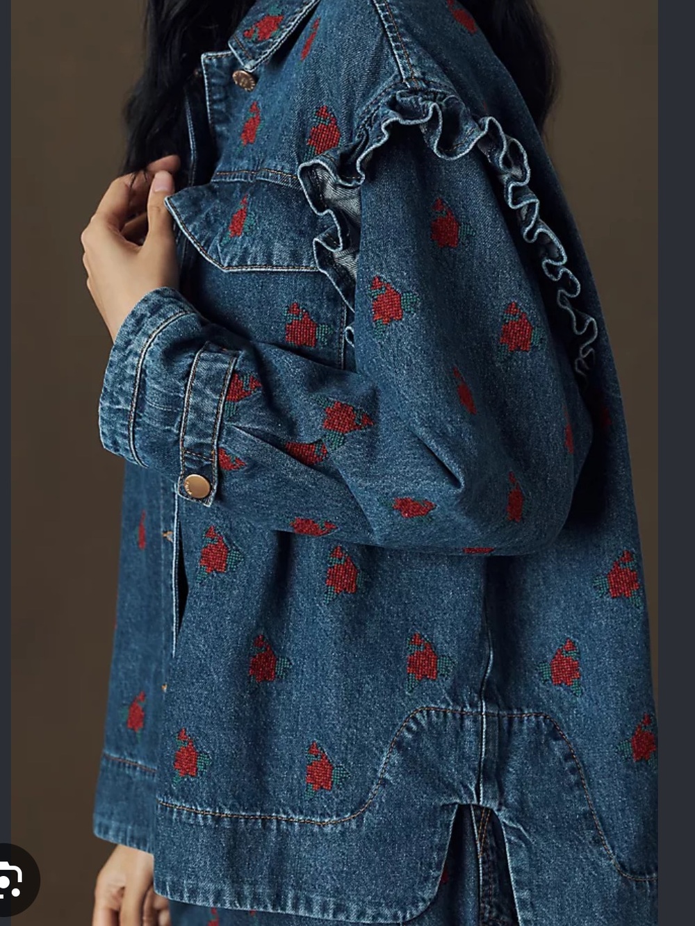 FARM Rio Denim Jacket NWT - Picture 2 of 8